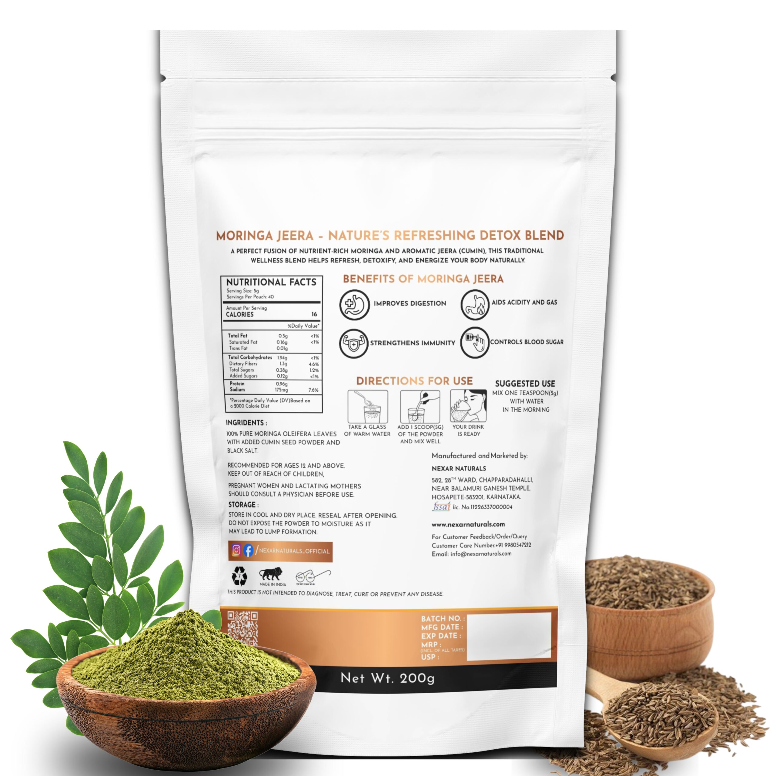 moringa jeera powder moringa jeera powder